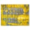 Designart - Yellow Meets Grey Abstract Art I - Modern Canvas Wall Art Print